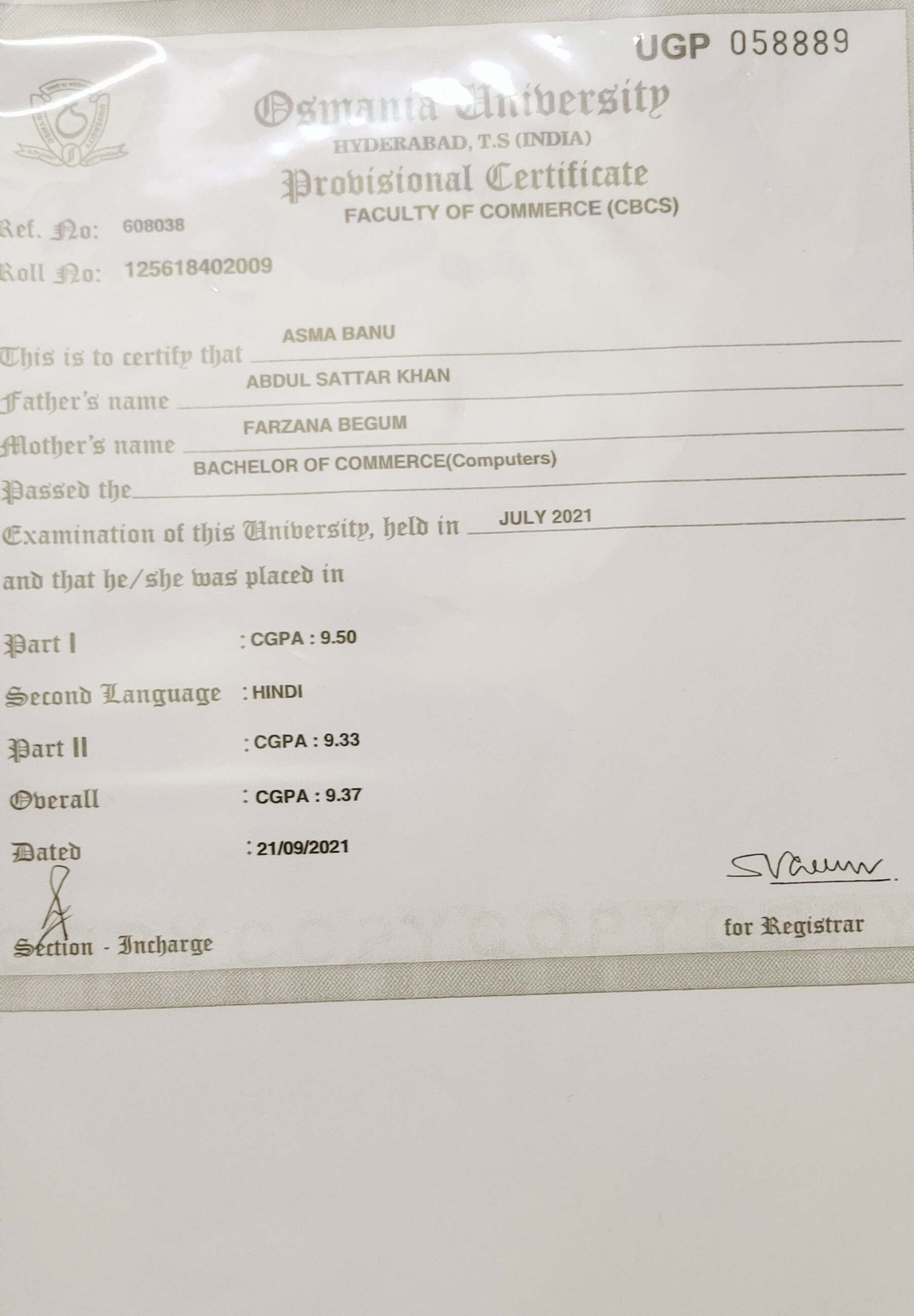 Travelling- support charges